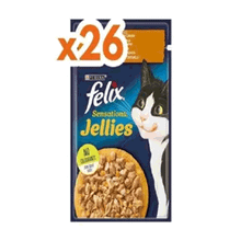 Purina Felix Sensations 26x85 gr Tavuk Etli ve Havuçlu Yaş Kedi Maması