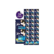 Purina Felix Somonlu ve Sardalyalı Yetişkin 26x85 gr Kedi Konservesi