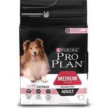 Purina Pro Plan Medium 3 kg Sensitive Skin Somonlu ve Pirinçli Yetişkin Orta Irk Köpek Maması
