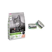 Purina Pro Plan Somonlu 3 kg Kedi Maması + Pro Plan Sterilised Somonlu 85 gr Kedi Maması