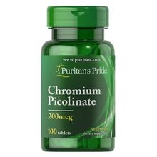 Puritan's Pride Chromium Picolinate 200 mcg 100 Tablet