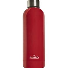 Puro Stainless Steel Hot Cold Mat Metalik Kırmızı 500 ml Termos
