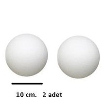 Puti 10 cm 2'li Köpük Toplar