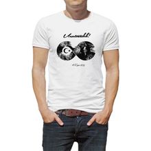 Qivi 10 Kasım Sonsuzluk Baskılı Beyaz Erkek Örme T-shirt