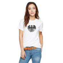 Qivi A Day To Remember Eagle Baskılı Örme Siyah Kadın T-shirt
