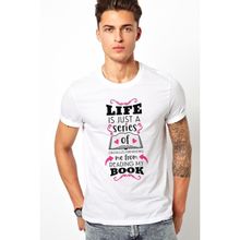 Qivi A Series Of Unfortunate Events Book Baskılı Beyaz Erkek T-shirt