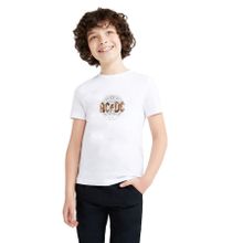 Qivi Acdc Black Ice Concept Art Baskılı Beyaz Unisex Çocuk T-shirt