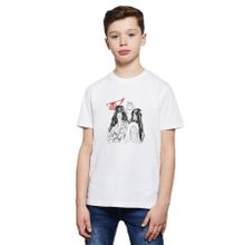 Qivi Aerosmith Hard Rock Rock And Roll Baskılı Unisex Çocuk Beyaz T-shirt