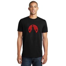 Qivi Akatsuki Anime Baskılı Siyah Erkek Örme T-shirt