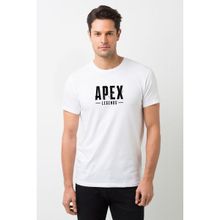 Qivi Apex Legends Baskılı Beyaz Erkek Örme T-shirt