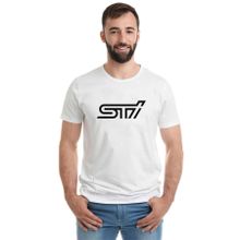 Qivi Araba Sti Baskılı Beyaz Erkek T-shirt