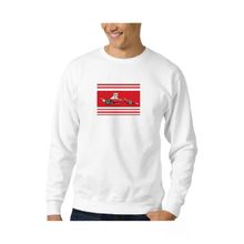 Qivi BGA2342-ERKSW Baskılı Erkek Beyaz Sweatshirt