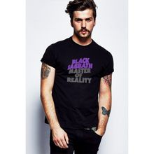Qivi Black Sabbath Master Of Reality Baskılı Siyah Erkek Örme T-shirt