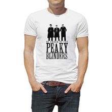 Qivi Blinders Tommy Shelby By Order 095 Baskılı Beyaz Erkek T-shirt