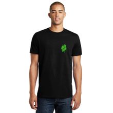 Qivi Blosh Baskılı Siyah Erkek Örme T-shirt