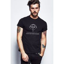 Qivi Bring Me The Horizon Follow You Baskılı Siyah Erkek Örme T-shirt