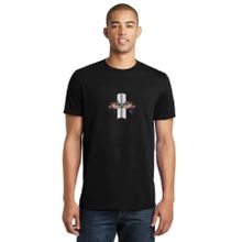 Qivi BTS Sings K Pop Baskılı Siyah Erkek Örme T-shirt
