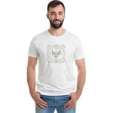 Qivi Burç Boğa Taurus Baskılı Beyaz Erkek T-shirt