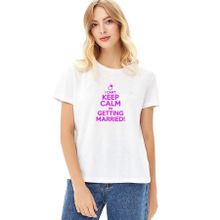 Qivi Can't Keep Calm Can´t Keep Calm Baskılı Beyaz Kadın Örme T-shirt