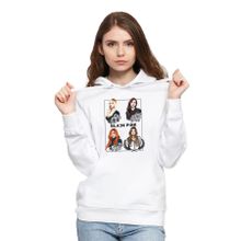 Qivi CKB0126-KDNKP Kpop Blackpink Black Pink Baskılı Örme Kadın Beyaz Sweatshirt