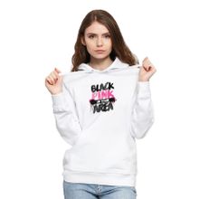 Qivi CKB0202-KDNKP Black Pink In Your Area Baskılı Örme Kadın Beyaz Sweatshirt