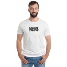 Qivi Depraver Logo Baskılı Beyaz Erkek T-shirt