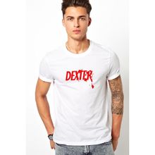 Qivi Dexter Red Logo Baskılı Beyaz Erkek T-shirt