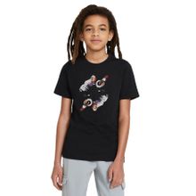 Qivi Dj Monkey Baskılı Unisex Çocuk Siyah T-shirt