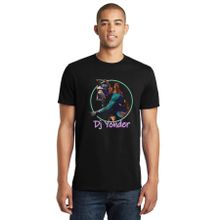 Qivi DJ Yonder Baskılı Siyah Erkek Örme T-shirt