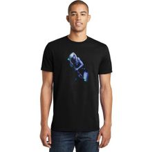 Qivi Dota 2 Drow Ranger 2 Anime Baskılı Siyah Erkek Örme T-shirt