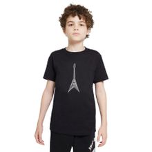 Qivi Drawing Rock Guitar Baskılı Siyah Unisex Çocuk T-shirt