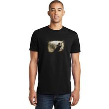 Qivi Dream Theater John Myung Baskılı Siyah Erkek Örme T-shirt