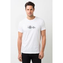 Qivi Dribbble Rickmorty Baskılı Beyaz Erkek T-shirt