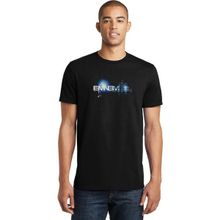 Qivi Eminem Dark Night Baskılı Siyah Erkek Örme T-shirt