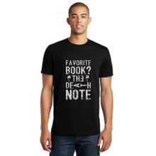 Qivi Favori Book Death Baskılı Siyah Erkek Örme T-shirt
