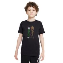 Qivi Get Your Groot On Baskılı Unisex Çocuk Siyah Sweatshirt