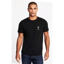 Qivi İkizler Burcu Baskılı Siyah Erkek Örme T-shirt