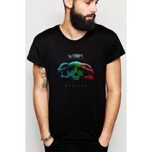 Qivi In Flames Battles Metal Rock Müzik Baskılı Siyah Erkek Örme T-shirt
