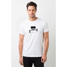Qivi Jeep Baskılı Beyaz Erkek T-shirt