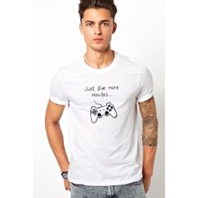 Qivi Just Five More Minutes Baskılı Beyaz Erkek T-shirt