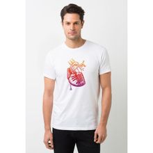 Qivi Kalbim Müzikle Carpiyor Baskılı Beyaz Erkek T-shirt