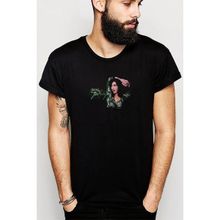 Qivi Katy Perry Wide Awake Baskılı Siyah Erkek Örme T-shirt