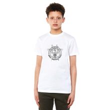Qivi Lamb Of God American Crow Baskılı Beyaz Unisex Çocuk T-shirt