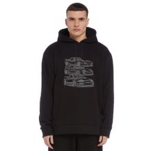 Qivi Legendary Jdm Crew Nissan Skyline R34 Baskılı Siyah Erkek Uzun Kol Örme Sweatshirt
