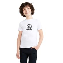 Qivi Linkin Park Logo Baskılı Unisex Çocuk Beyaz T-shirt