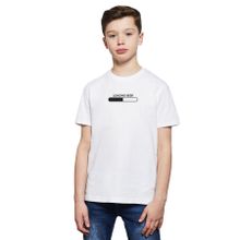 Qivi Loading Beer Baskılı Beyaz Unisex Çocuk T-shirt
