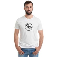 Qivi Logovid Baskılı Beyaz Erkek T-shirt