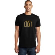 Qivi Mamamoo Logo Baskılı Siyah Erkek Örme T-shirt