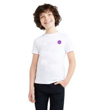 Qivi Mamamoo Logo Crown Baskılı Unisex Çocuk Beyaz T-shirt