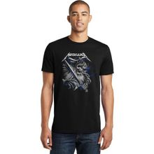 Qivi Metallica Hartwall Arena Finland 2018 Rock Baskılı Siyah Erkek Örme T-shirt